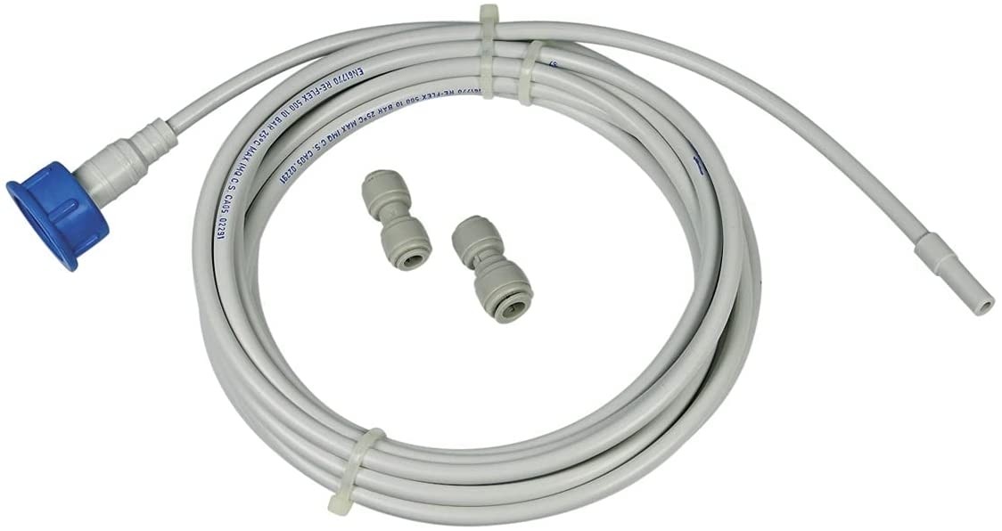 Whirlpool tuyau d'alimentation d'eau 6m et raccords 484000008590 pour réfrigérateur whirlpool srs2028c ss20wg1amf