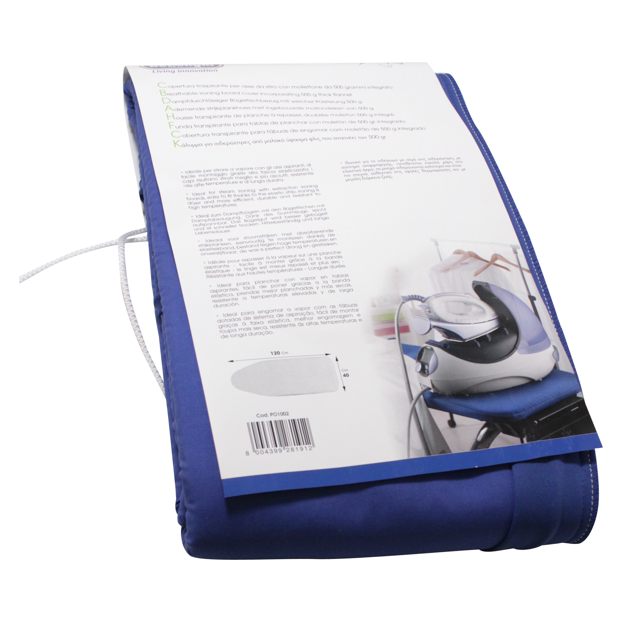 Delonghi housse de planche à repasser (120x40) po1002