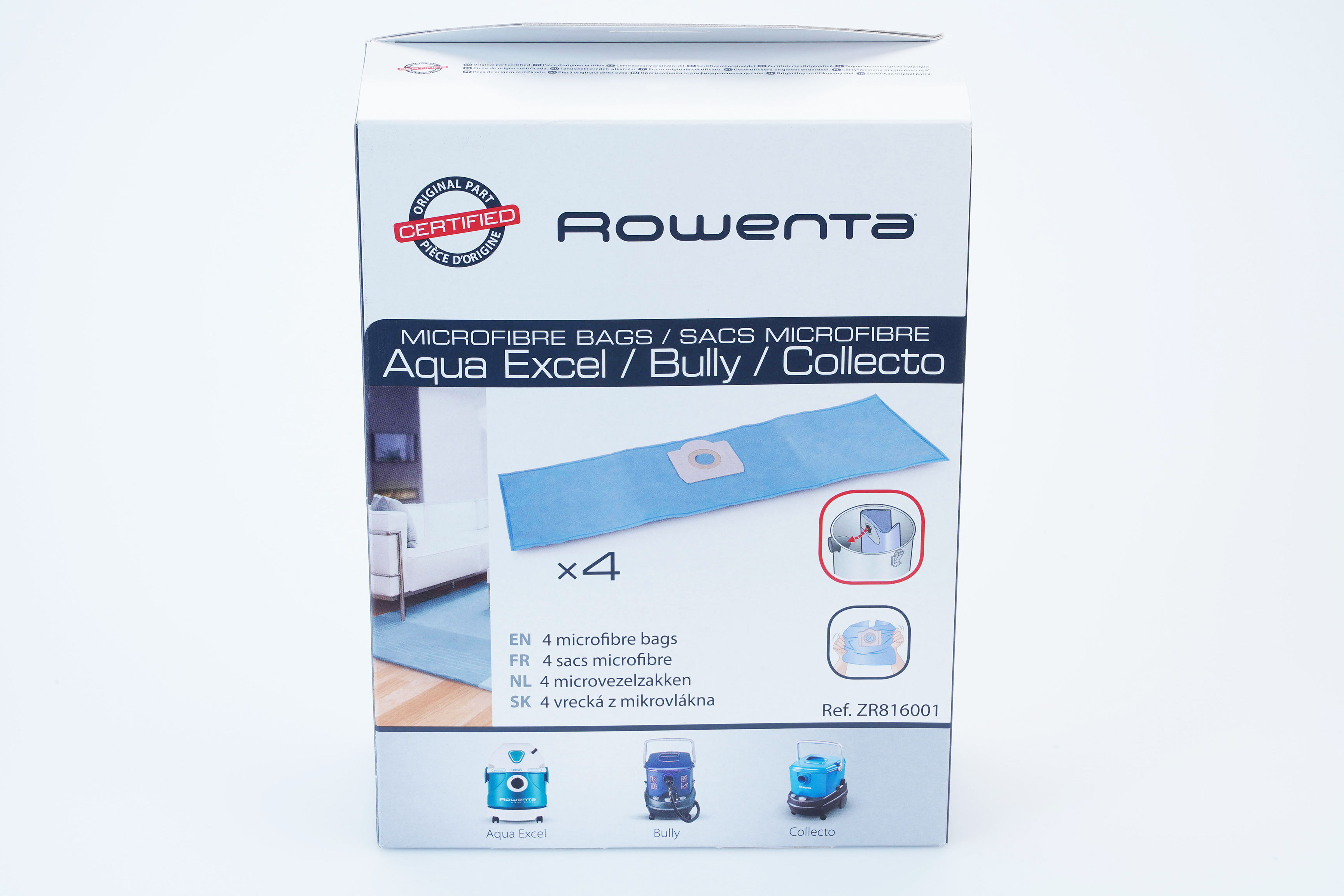 Seb sacs en microfibre (x4) zr816001 pour grille-pain seb avanti deluxe