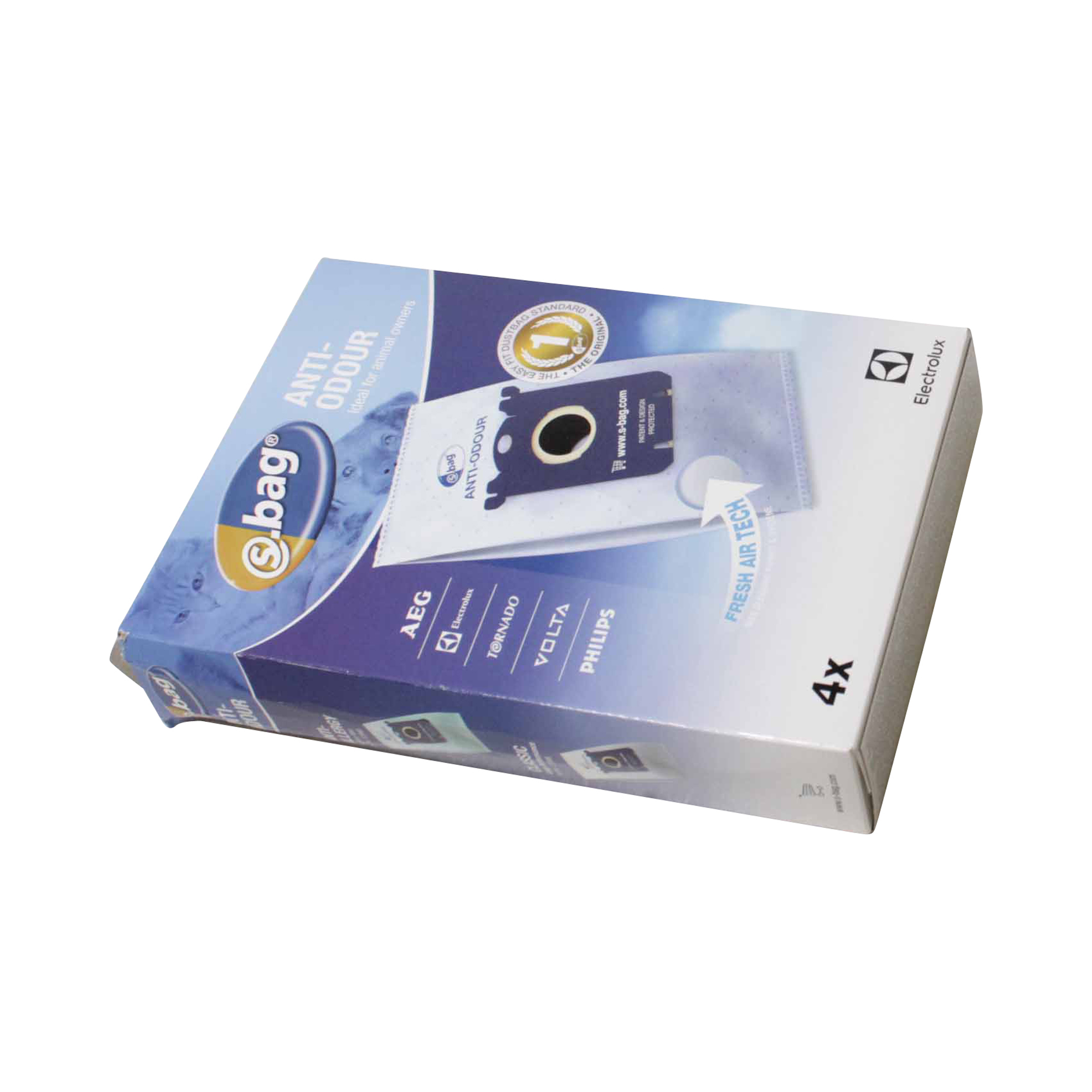 Electrolux sacs x4 anti-odeur 9001660068 pour aspirateur electrolux 2254xxl 91028804000