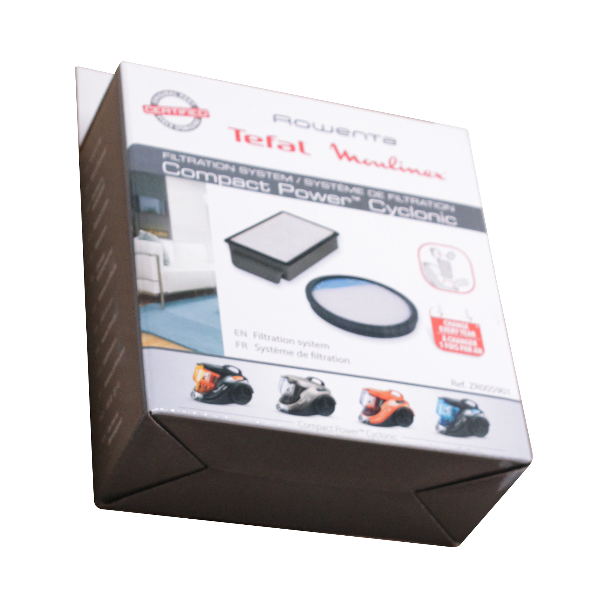 Rowenta kit de filtration + filtre ronde zr005901 pour aspirateur rowenta compact power cyclonic