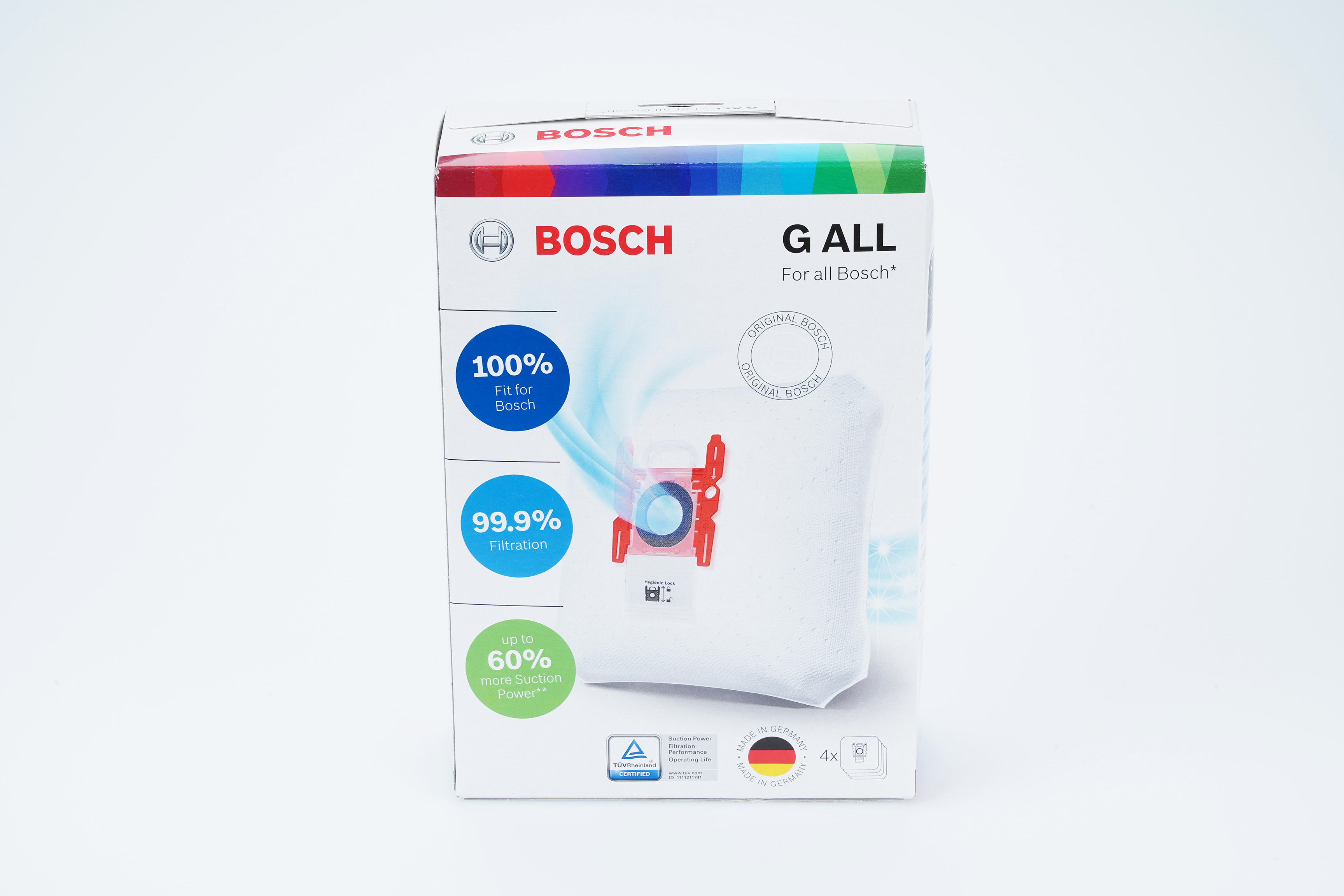 Bosch sac à poussière (x4) 17000940 pour aspirateur bosch bgl32003 bgl32003/01