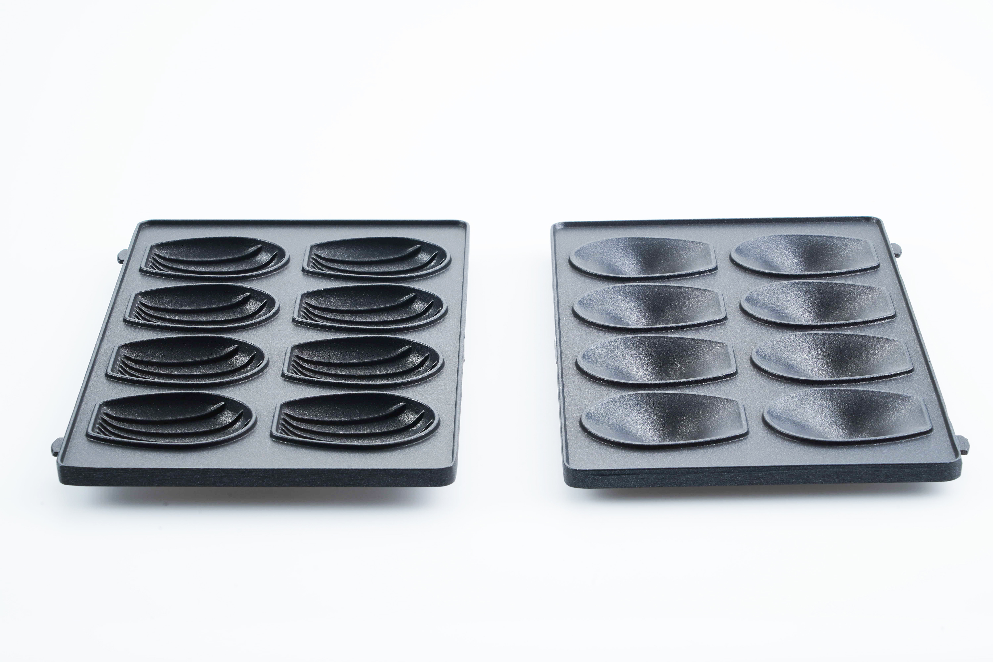 Tefal kit (x2) de plaque mini madeleine xa801512 pour gaufrier - croque-monsieur tefal sw853d12/amd 1500636365
