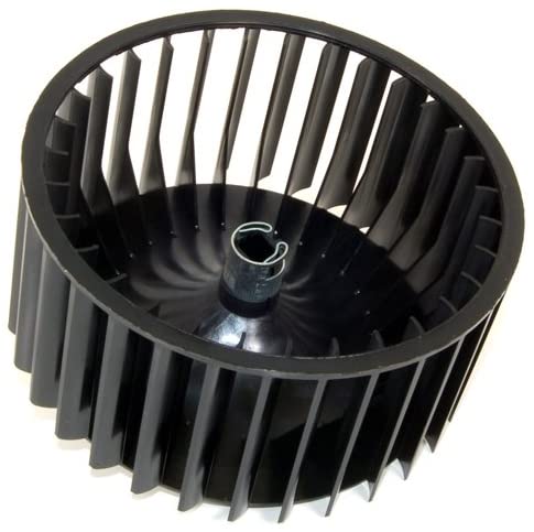 Whirlpool turbine plastique 130x130x66mm axe 20mm 481236118537 pour sèche-linge whirlpool cdp635mb 854023701090