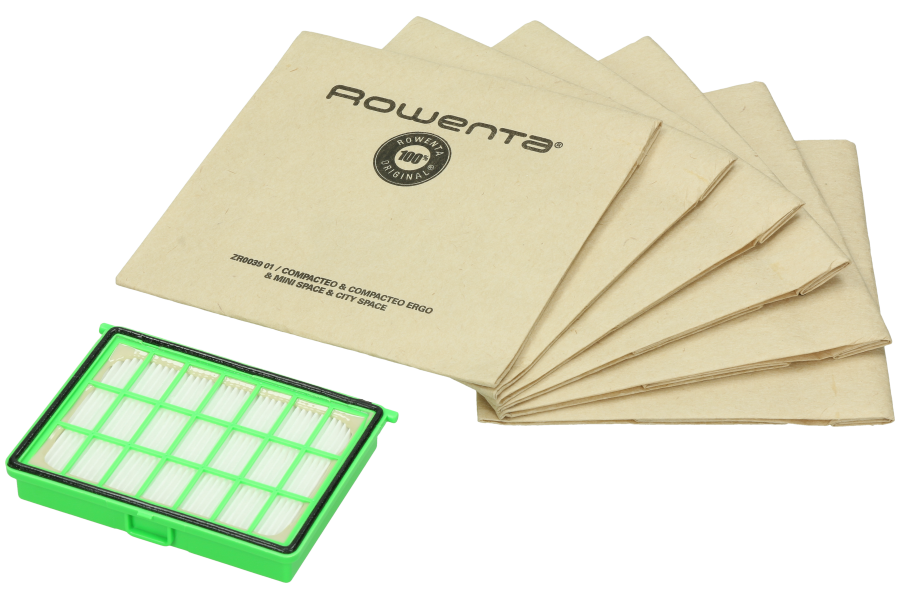 Moulinex sacs (x6) zr004101 pour aspirateur moulinex city space mo2433pa/4q0 2210018804