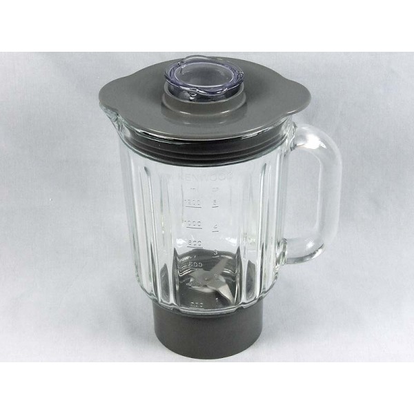 Kenwood bol de blender en verre complet pour km282/85/86/87 kw714224 pour robot de cuisine kenwood km263 0wkm263002