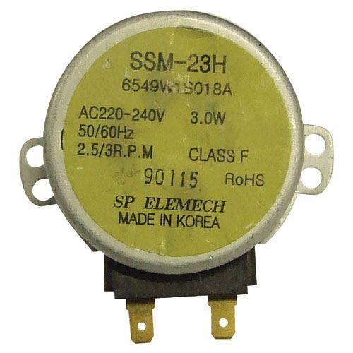 Siemens moteur de plateau (220/240v 45ma 3w 2p.2.5/3rpm) 6549w1s018a pour micro-ondes siemens