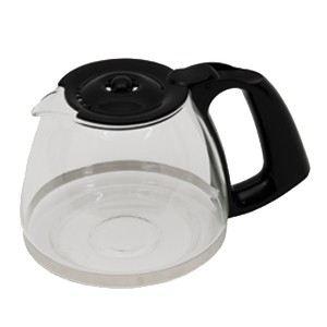 Seb verseuse en verre + couvercle noir fh900110 pour cafetière et expresso / machine à café seb principio fg111010/9qb 8000032435