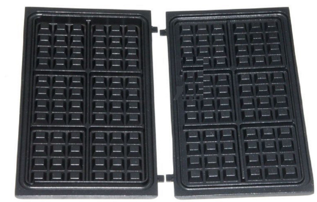 Tefal plaque à gaufrette (x2) ts-01036040 pour gaufrier - croque-monsieur tefal