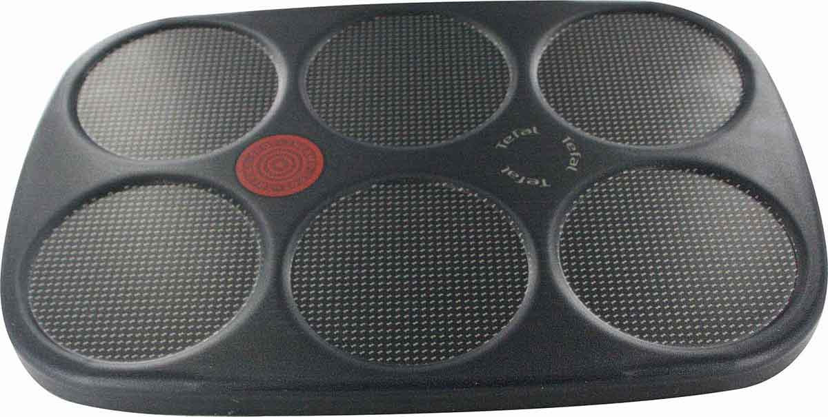 Tefal plaque crépe (x6) ts-01018791 pour crêpière tefal py900d12/11a
