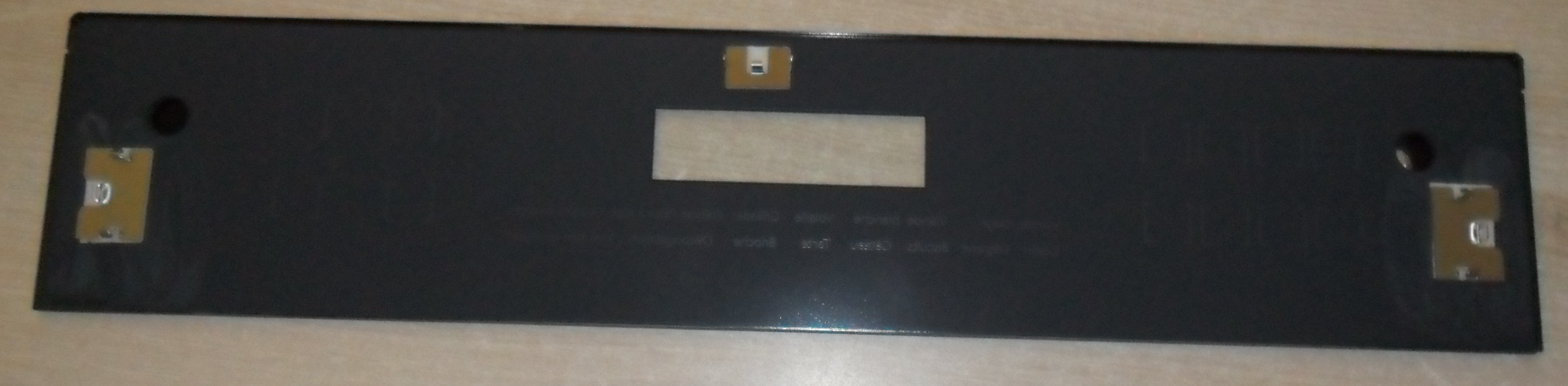 Sauter bandeau de vitre noire 70x1534 pour four - cuisinière sauter