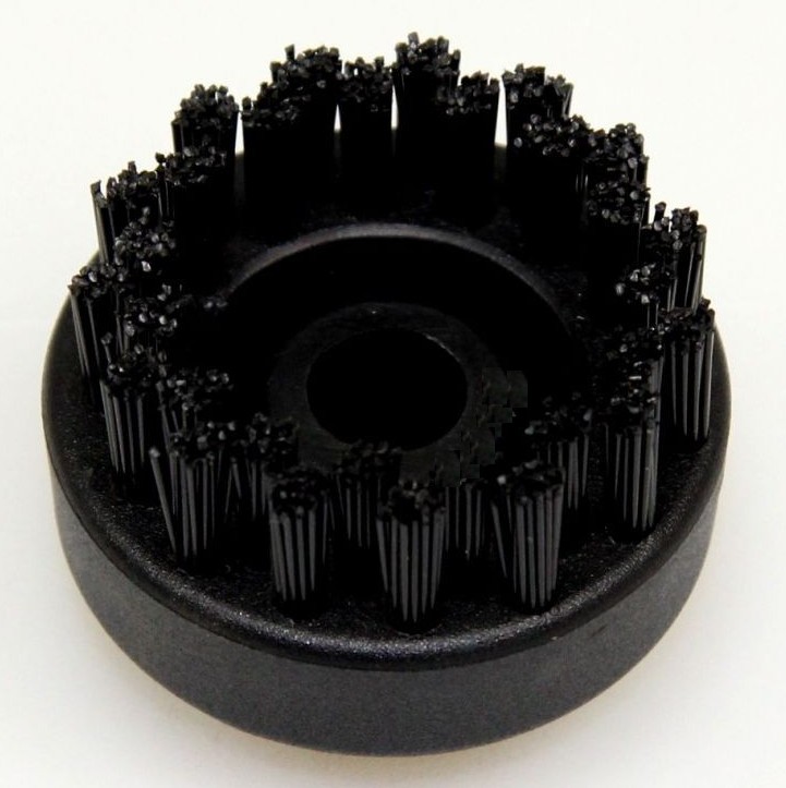 Domena brosse ronde noire (d45) 500351438 pour nettoyeur vapeur - pression domena nvtcs6 500351510