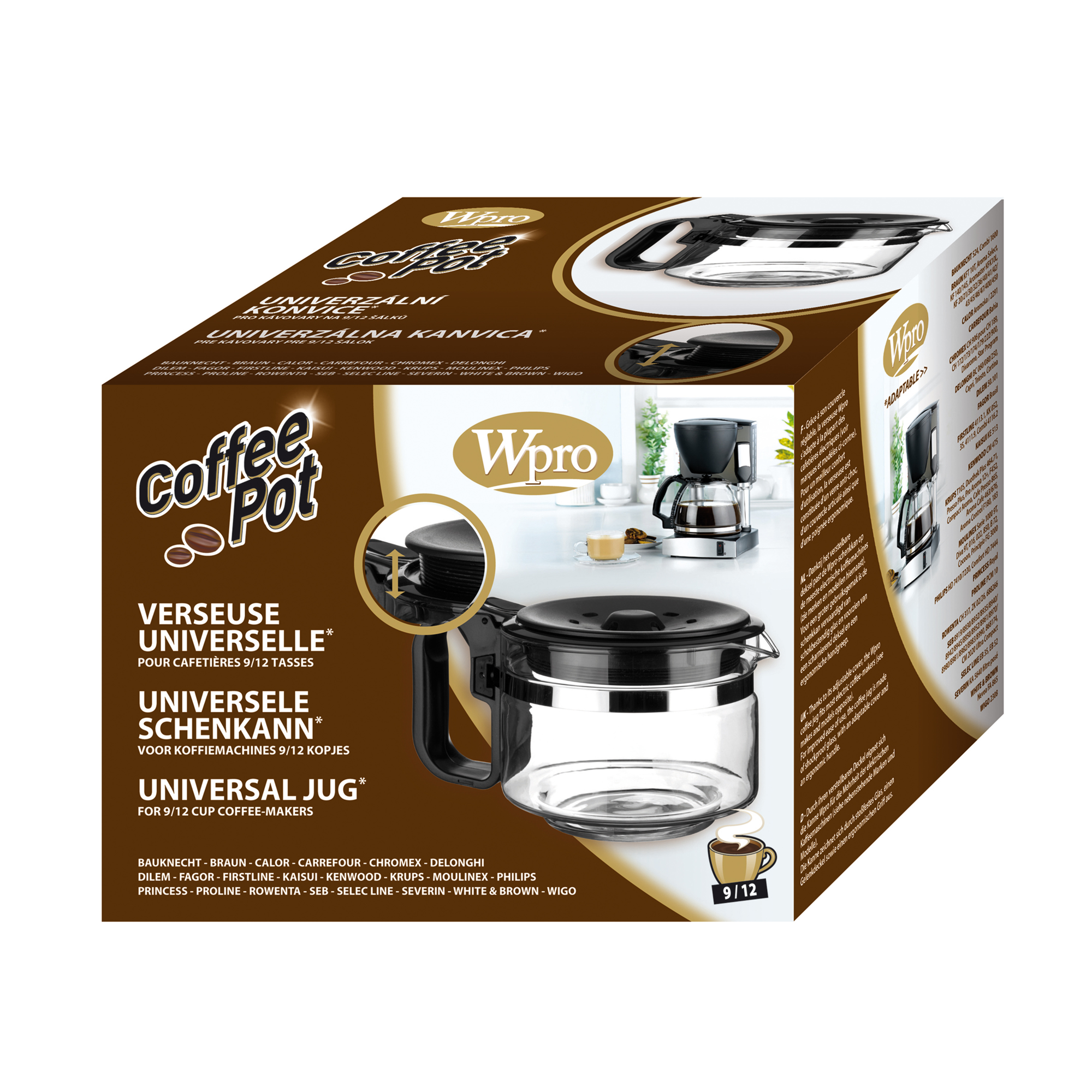 Techwood verseuse adaptable 9/12 tasses 484000000318 pour cafetière et expresso / machine à café techwood tca961 hb93151