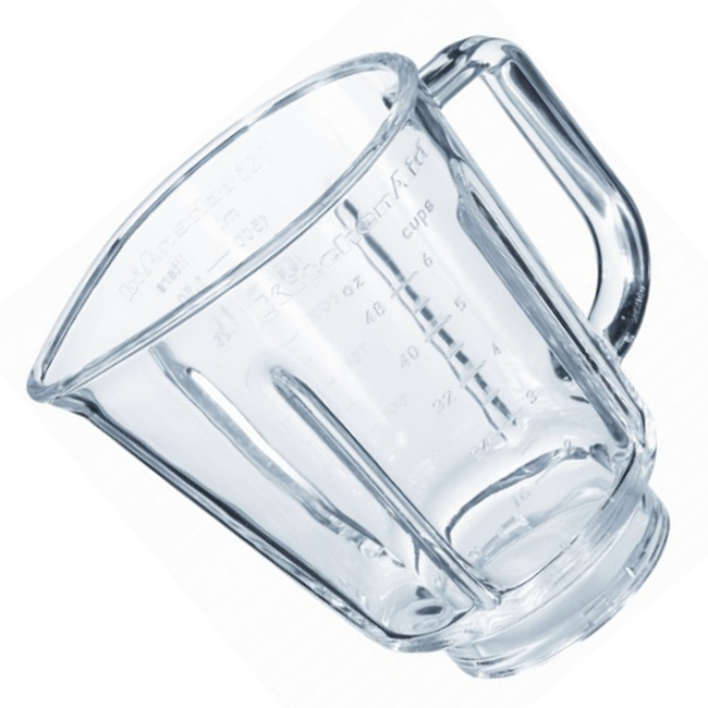 Kitchenaid w10221782 bol blender en verre seul interlock 482000007504 pour lave-vaisselle kitchenaid 5ksb555wh