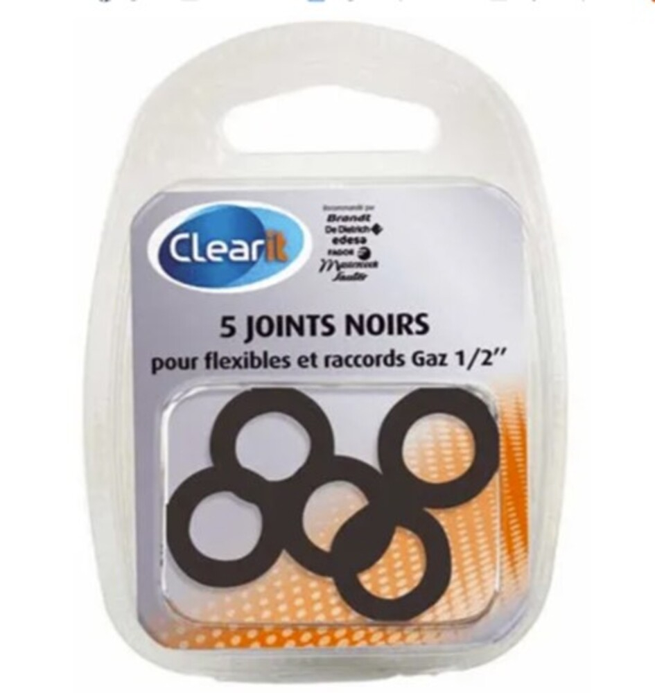 Electrolux joints noirs de flexibles et raccords gaz g1/2 74x9874 pour plaques de cuisson electrolux