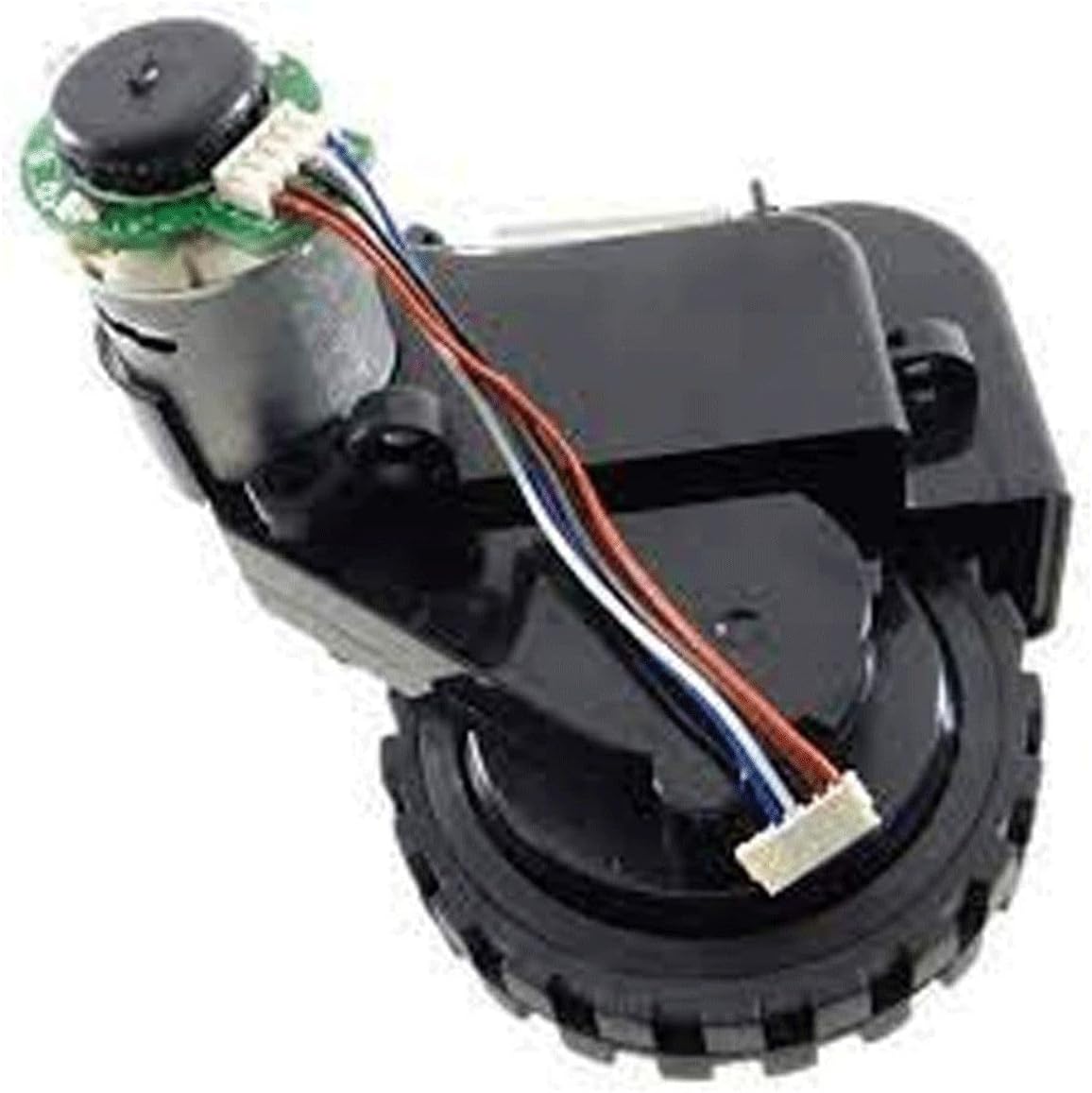 Rowenta roue gauche + moteur noir rs-2230001039 pour aspirateur robot rowenta x-plorer serie 45 rr8265wh/ns0 2211401027