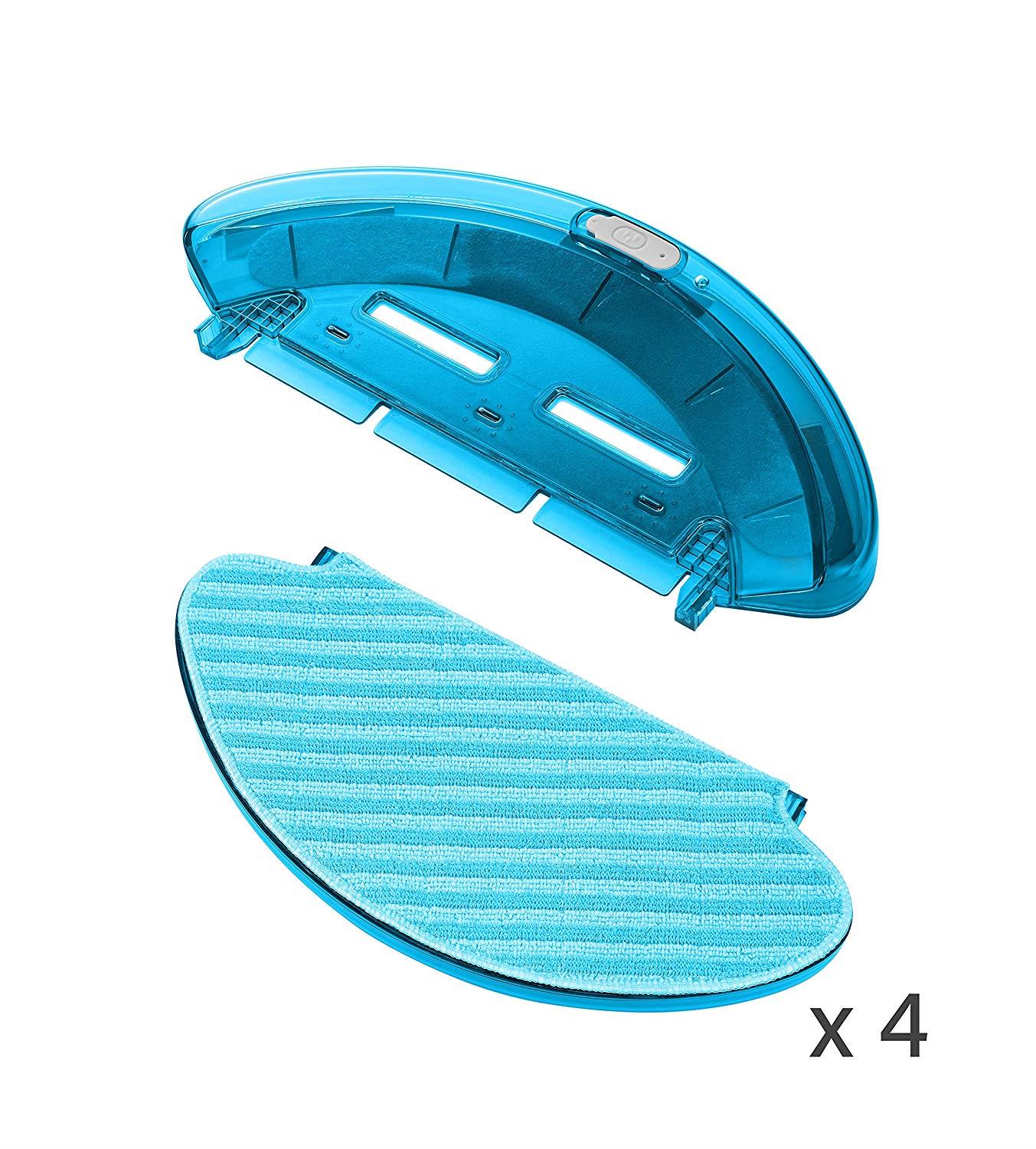 Rowenta réservoir serpillière bleu (x4) zr690002 pour aspirateur robot rowenta explorer serie 20 rr6875wh/ns0r 6100004839