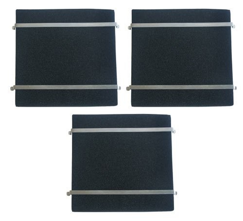 De dietrich lot de 3 filtres à charbon (240x220mm) 74x0998 pour hotte de dietrich dhd159wp1 dhd159wp13