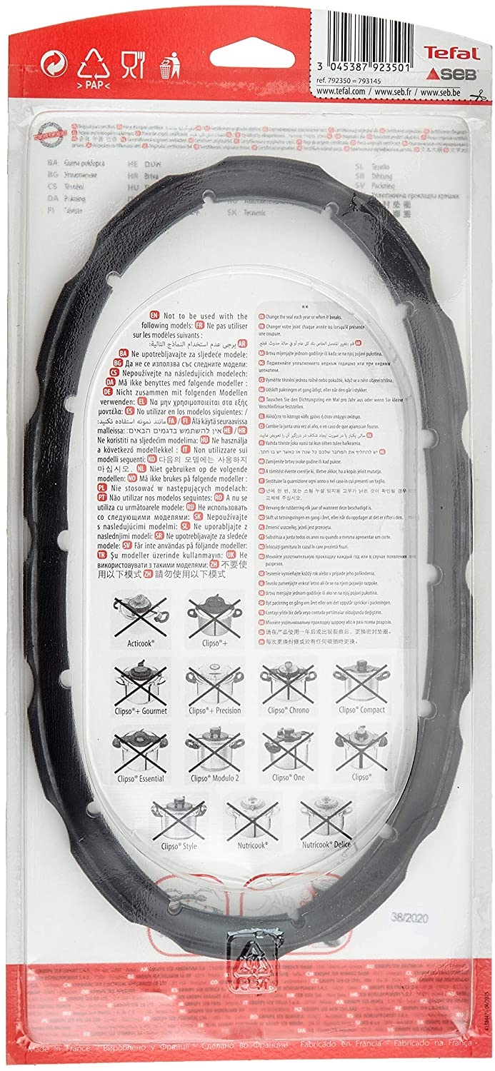 Seb sa- joint 4.5/6/7.5l d220 clipso 792350 pour cocotte-minute - cuiseur seb clipso 2 8 l 410512 1500410512
