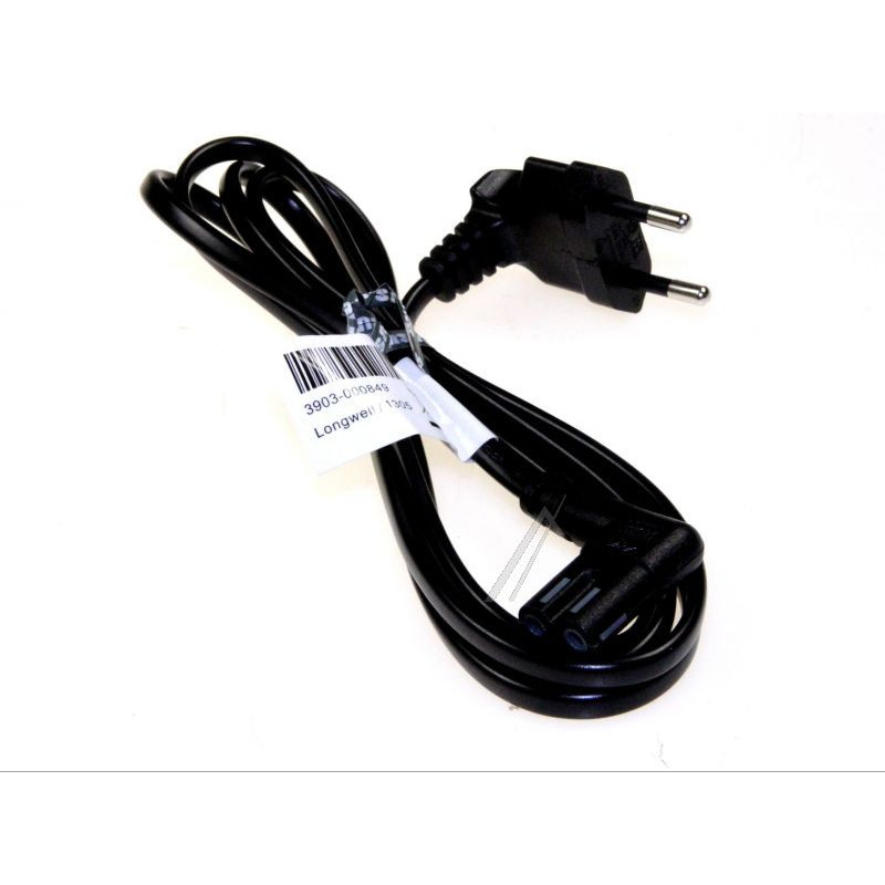 Scholtes cbf-cordon d alim angle, 250v-2.5a, 1,55mtr. noir 3903-000849 pour hotte scholtes