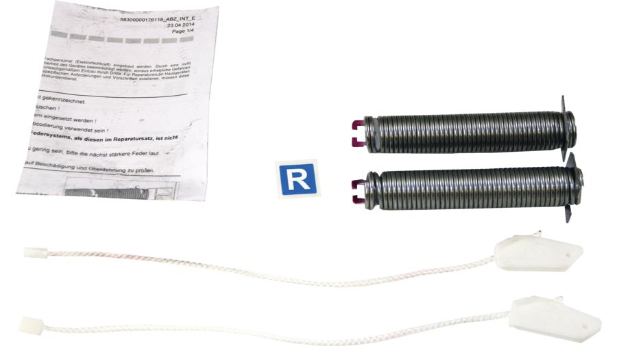 Siemens jeu de réparation (ressorts rose + câbles 00754873 pour lave-vaisselle siemens s52n53x4eu s52n53x4eu/d3