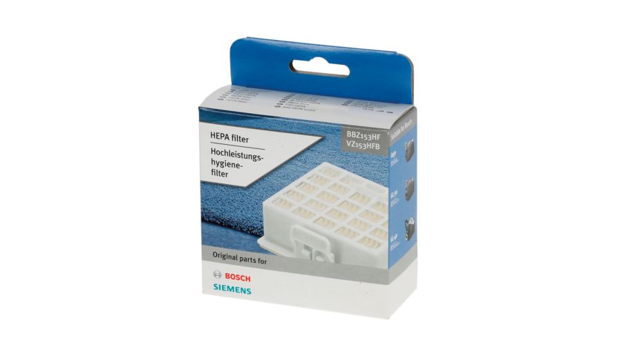 Bosch filtre hygiénique haute performance 00578731 pour aspirateur bosch vs06g2030