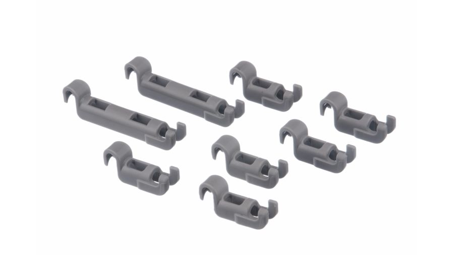 Bosch clips de fixation rabattables de panier inférieur 00611472 pour lave-vaisselle bosch sn25n881eu sn25n881eu/80