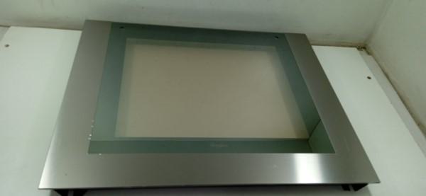 Whirlpool vitre porte de four exterieure assemblÉe 481010490214 pour four - cuisinière whirlpool akzm8090/ix