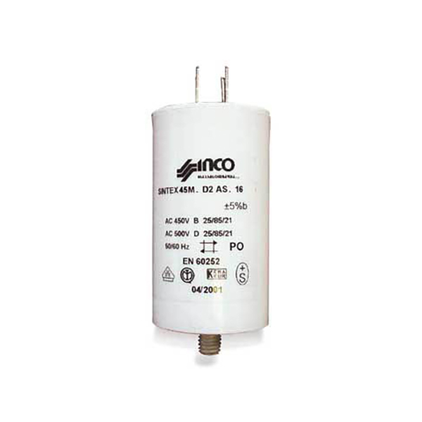 Brandt condensateur 20µf 450v 481981729153 pour lave-linge brandt sl regina