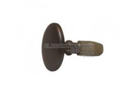 Bouton de programmateur gris en métal (x1) XZ2E00001