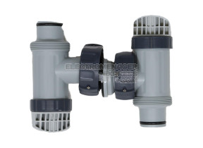 Charnière de porte fixe droite sur moufle 92X2002