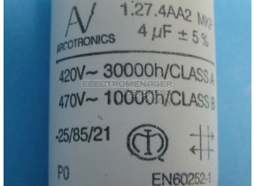 Condensateur 4uf 2029c 507615