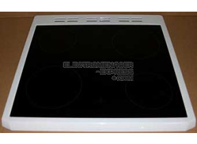 Dessus vitrocéramique avec cadre blanc 4410300037