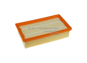 Filtre de sortie d\'air, dimensions longueur de 24 cm, largeur de 14 cm, hauteur de 5.5 cm, côté orange. 6.904-205.0 