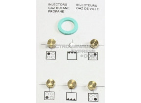 Kit injecteurs butane pour cuisiniere beko 4431910054