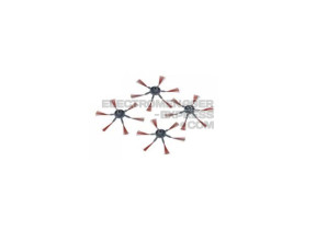 Lot de 4 brosses rondes 6232048