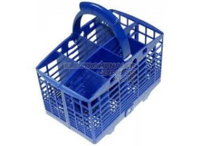 Panier à couverts bleu satin avec accessoires amovibles C00114049