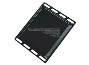 Plaque de cuisson emaillée noire 446x358 C00137834