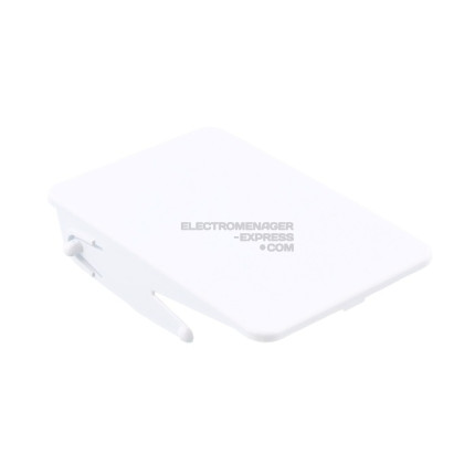 Abattant blanc de filtre pour lave-linge