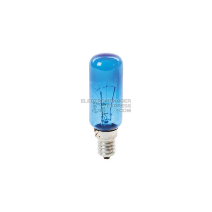 Ampoule tubulaire bleue T25L E14 25W 230/240v
