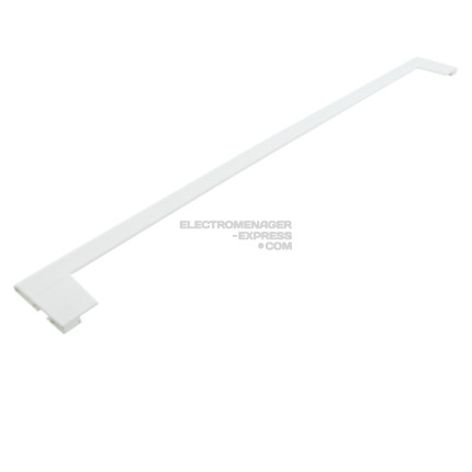 Baguette pour rebord frontal de clayette en verre de réfrigérateur