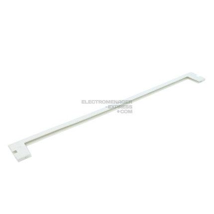 Baguette pour rebord frontal de clayette en verre de réfrigérateur