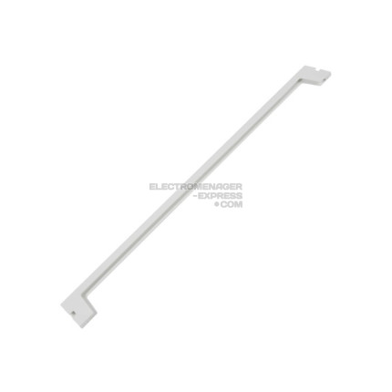 Baguette pour rebord frontal de clayette en verre de réfrigérateur