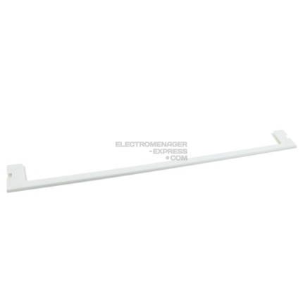 Baguette pour rebord frontal de clayette en verre de réfrigérateur