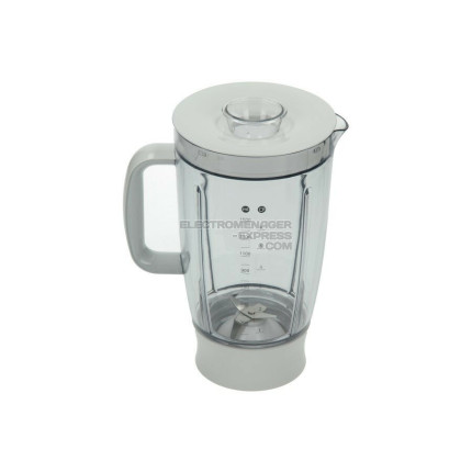Bol de blender / mixeur complet (1,5l) acrylique blanc