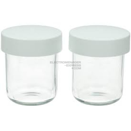 Bol en verre (x2) + couvercle (at320)