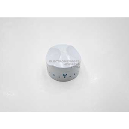 Bouton de thermostat blanc/bleu