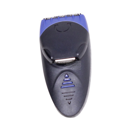 Bouton-poussoir tondeuse noir bleu