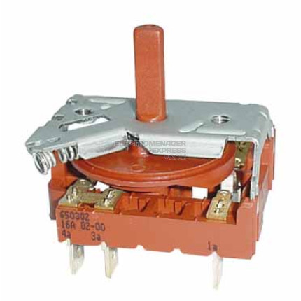 Bouton sélecteur rotatif 6 cosses