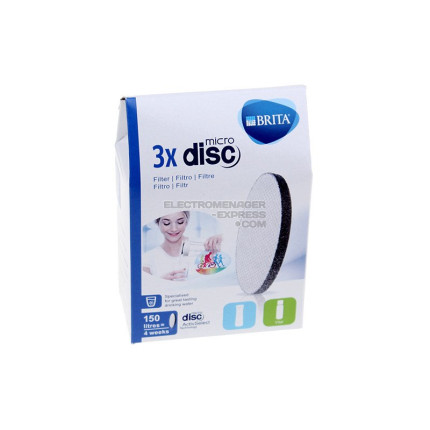 Brita microdisc filtre à eau pour bouteille filtre à eau (pack de 3)